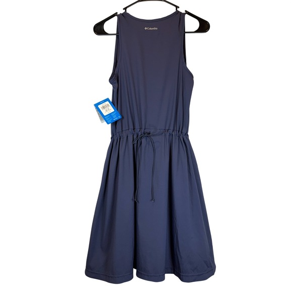 NEW Columbia On The Go Dress size XS Blue Omni‑Shield MSRP $75 Travel Vacation - Picture 3 of 8